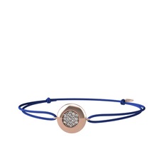 Swarovski 925 ayar rose altın kaplama gümüş bileklik