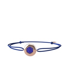 Lab safir 18 ayar rose altın bileklik