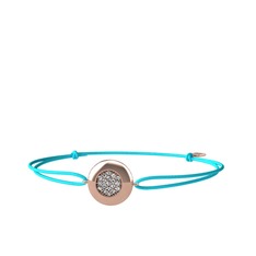 Lida Altıgen Bileklik - Swarovski 8 ayar rose altın bileklik #nedeb7