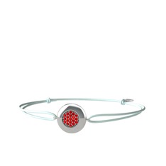 Garnet 925 ayar gümüş bileklik
