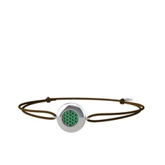 Lida Altıgen Bileklik - Yeşil kuvars 925 ayar gümüş bileklik #qu8zxb