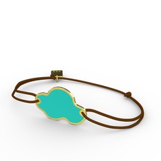 8 ayar altın bileklik (Turkuaz mineli)