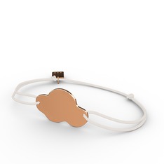 Bulut Bileklik - 925 ayar rose altın kaplama gümüş bileklik (şeffaf mineli) #1ccm07j