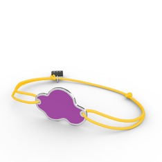 925 ayar gümüş bileklik (Menekşe mineli)