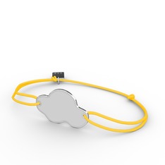 8 ayar beyaz altın bileklik (Beyaz mineli)