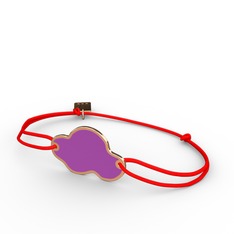 8 ayar rose altın bileklik (Menekşe mineli)