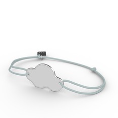 Bulut Bileklik - 925 ayar gümüş bileklik (Beyaz mineli) #imm73p