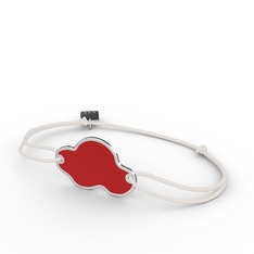 925 ayar gümüş bileklik (Kırmızı mineli)