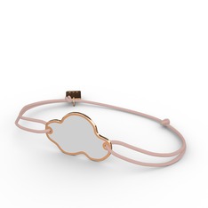 14 ayar rose altın bileklik (Beyaz mineli)