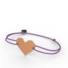 Kalp Bileklik - 8 ayar rose altın bileklik #5gq4rt