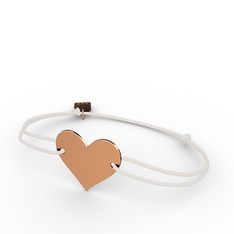 Kalp Bileklik - 14 ayar rose altın bileklik #hziqt