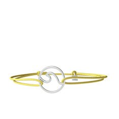 8 ayar beyaz altın bileklik