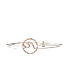 925 ayar rose altın kaplama gümüş bileklik