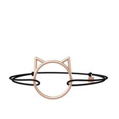 Pisica Kedi Bileklik - 8 ayar rose altın bileklik #kkubuq