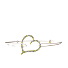 Meum Kalp Bileklik - Pırlanta 14 ayar altın bileklik (0.342 karat) #1563q1l