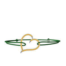 Meum Kalp Bileklik - Sitrin 925 ayar gümüş bileklik #17kc8zr