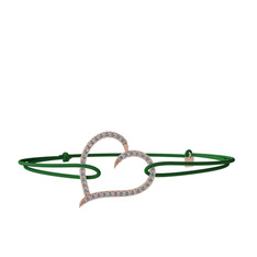 Meum Kalp Bileklik - Pırlanta 14 ayar rose altın bileklik (0.342 karat) #1dgnr63