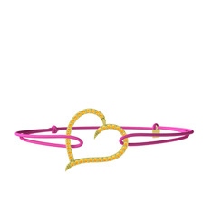 Meum Kalp Bileklik - Sitrin 8 ayar altın bileklik #1lcbpcn