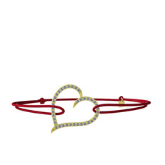 Meum Kalp Bileklik - Pırlanta 14 ayar altın bileklik (0.342 karat) #1m5gkn1