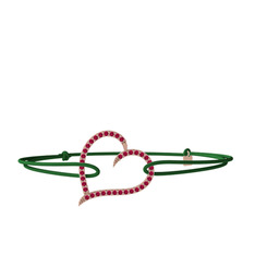 Meum Kalp Bileklik - Rodolit garnet 14 ayar rose altın bileklik #1y7devg