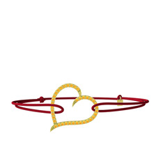 Meum Kalp Bileklik - Sitrin 14 ayar altın bileklik #401ezv