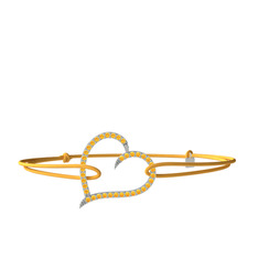 Sitrin 925 ayar gümüş bileklik