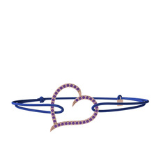 Meum Kalp Bileklik - Ametist 8 ayar rose altın bileklik #w2drkb