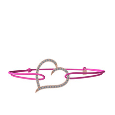 Swarovski 18 ayar rose altın bileklik
