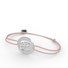 Yengeç Burç Bileklik - 8 ayar beyaz altın bileklik #b0rz2w