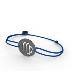 Başak Burç Bileklik - 925 ayar siyah rodyum kaplama gümüş bileklik #1165r0u