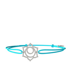 Svadhishthana Çakra Bileklik - 8 ayar beyaz altın bileklik #1lykp7m