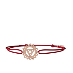 Visuddha Çakra Bileklik - 8 ayar rose altın bileklik #17g6nox