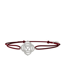 Muladhara Çakra Bileklik - 14 ayar beyaz altın bileklik #9ql58r