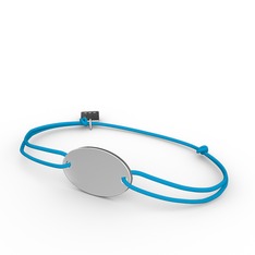 Mita Oval İp Bileklik - 925 ayar gümüş bileklik #1ibxklc