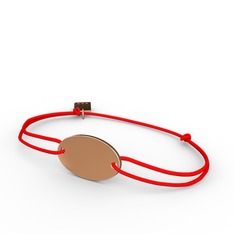 Mita Oval İp Bileklik - 925 ayar rose altın kaplama gümüş bileklik #cbg7j3