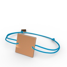 Mita Kare İp Bileklik - 8 ayar rose altın bileklik #12x8mwt