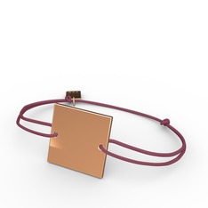 Mita Kare İp Bileklik - 14 ayar rose altın bileklik #6jemu9