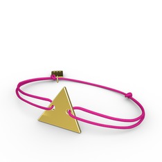 Mita Üçgen İp Bileklik - 14 ayar altın bileklik #618zxc