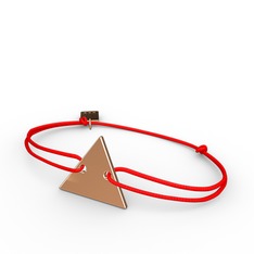 Mita Üçgen İp Bileklik - 18 ayar rose altın bileklik #8sv927