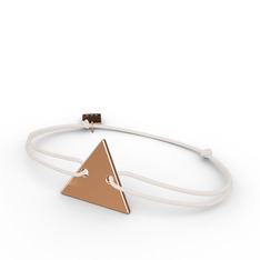 Mita Üçgen İp Bileklik - 14 ayar rose altın bileklik #uwpruy