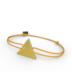 Mita Üçgen İp Bileklik - 14 ayar altın bileklik #ymn7se