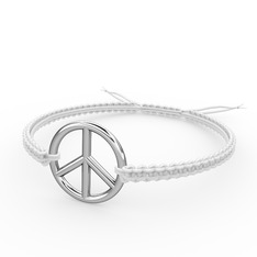 Barış Bileklik - 18 ayar beyaz altın bileklik #1pvjqje