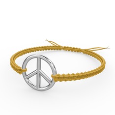 Barış Bileklik - 14 ayar beyaz altın bileklik #2n6m1j