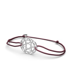 Anahata Çakra Bileklik - 18 ayar beyaz altın bileklik #1exvjkm