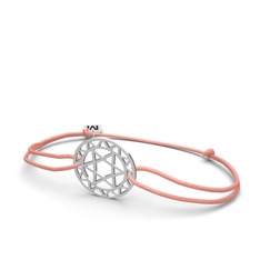 Anahata Çakra Bileklik - 8 ayar beyaz altın bileklik #id87k1