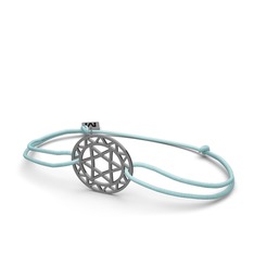 925 ayar siyah rodyum kaplama gümüş bileklik