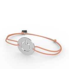 Power İp Bileklik - 18 ayar beyaz altın bileklik #1jhay8l