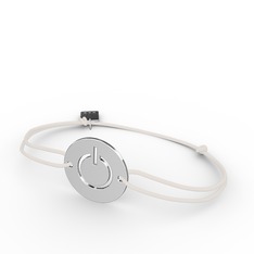 18 ayar beyaz altın bileklik