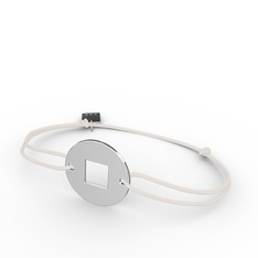 14 ayar beyaz altın bileklik