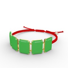 Akia Bileklik - Neon yeşil akrilik 8 ayar altın bileklik #1sheaeg